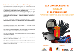 folleto BUJARALOZ 15 - Federación Aragonesa de Atletismo
