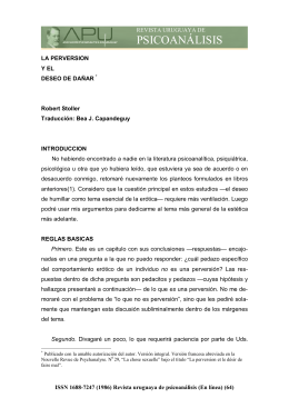PSICOANÁLISIS - Asociación Psicoanalítica del Uruguay