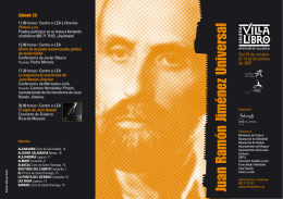 Tríptico-folleto con programa sobre Juan