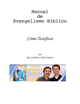 Manual de Evangelismo Bíblico Cómo Testificar