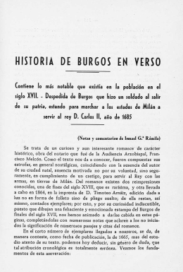 HISTORIA DE BURGOS EN VERSO