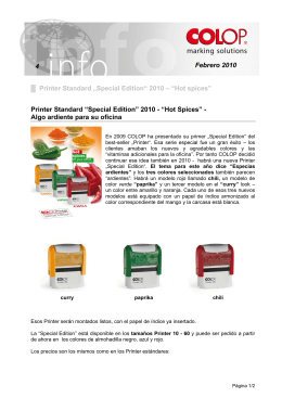 Febrero 2010 4 Printer Standard „Special Edition“ 2010