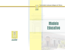 folleto modelo educativo - Universidad Autónoma Indígena de México