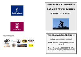 folleto marcha 2012 - Ayuntamiento de Villacañas