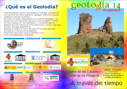 Folleto Geolodía - Sociedad Geológica de España