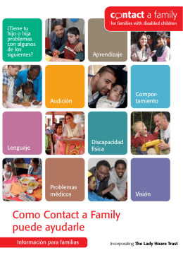 Como Contact a Family puede ayudarle
