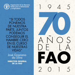 70 Años de la FAO, 1945