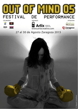 Festival Out of Mind. Folleto Informativo