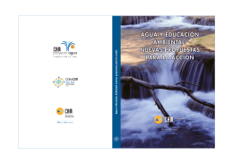 Agua y Educación Ambiental nuevas propuestas para la acción