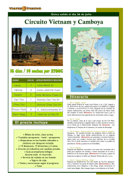 folleto Vietnam Camboya 2011