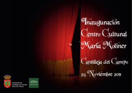 Folleto Teatro inauguracion 2... - Ayuntamiento de Castilleja del