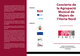 Folleto 1 - Federación de Sociedades Musicales de la Comunidad