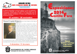 folleto expo faro 2014 - Ayuntamiento de Castro Urdiales