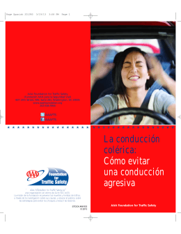 evitar la conducción agresiva - AAA Foundation for Traffic Safety