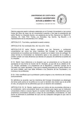 ACTA DE LA SESIÓN N.° 012 - Consejo Universitario