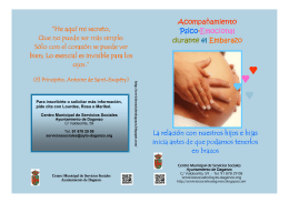 Folleto Embarazo - Ayuntamiento de Daganzo
