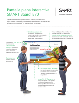 Pantalla plana interactiva SMART Board® E70