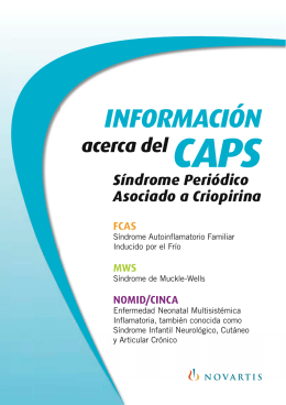Información acerca del CAPS - Enfermedades Autoinflamatorias