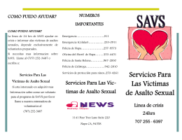 Spanish brochure SAVS.pub