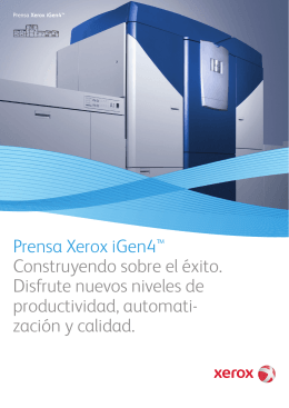 Folleto - Prensa Xerox iGen4™