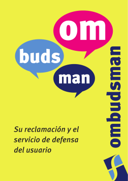 Spanish consumer leaftlet - Financial Ombudsman Service