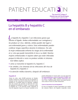 Patient Education Pamphlet, SP093, La hepatitis B y hepatitis C en