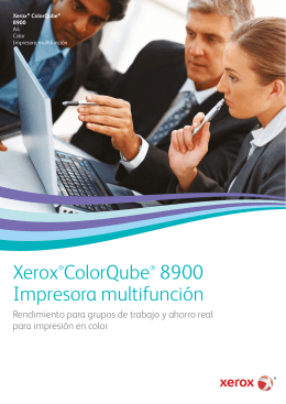 Xerox ColorQube 8900 - Folleto Impresora ConnectKey