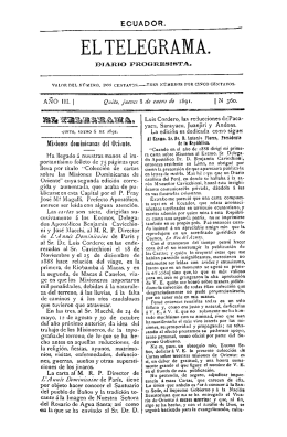 Año III, núm. 360, jueves 8 de enero de 1891