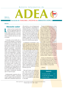 ADEA Nº 11 - Asociación Familiares y Pacientes de Dermatitis