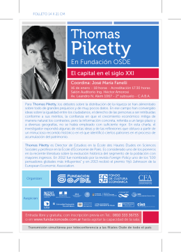 Folleto Thomas Piketty