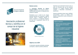 Folleto de la Asociación Española de Higiene Industrial AEHI