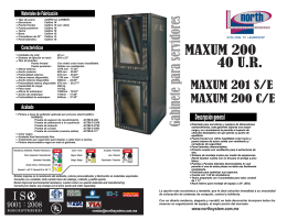 FOLLETO NORTH MAXUM200 Y MAXUM201 (MAXUM 200)