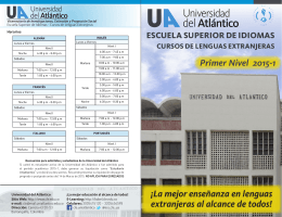 Primer Nivel 2015-1 - Universidad del Atlántico