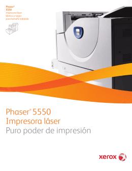Phaser® 5550 Impresora láser Puro poder de impresión