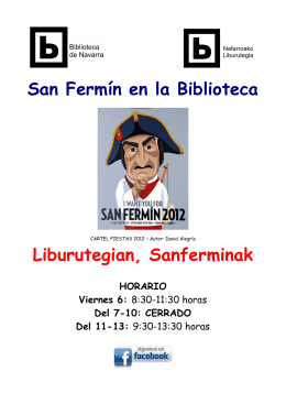 San Fermín en la Biblioteca