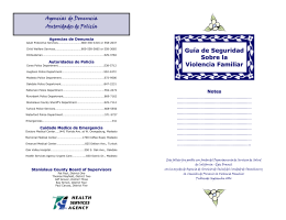 FVPSPG booklet -spanish - Health Services Agency