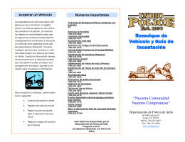 Vehicle Storage and Impound Brochure (Spanish)
