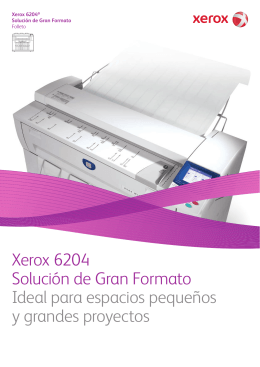 Folleto - Xerox 6204® Solución de Gran Formato