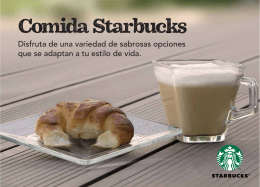 folleto food junio-2015 - Starbucks Coffee Company
