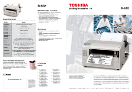 B-852 B-852 - Toshiba Tec