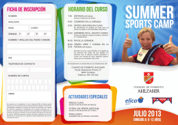 folleto summer plan - Colegios - Fomento de Centros de Enseñanza