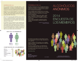 SP-48 Alcohólicos Anónimos 2014 Encuesta de los Miembros