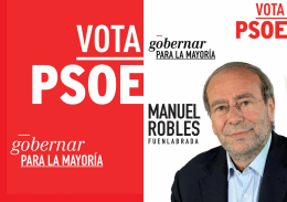 20150416 Folleto PSOE 16p - Agrupación Socialista de Fuenlabrada