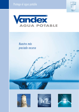 Folleto Vandex agua potable