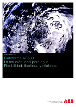Plataforma AC500 La solución ideal para agua Flexibilidad