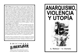 Anarquismo, violencia y utop.a