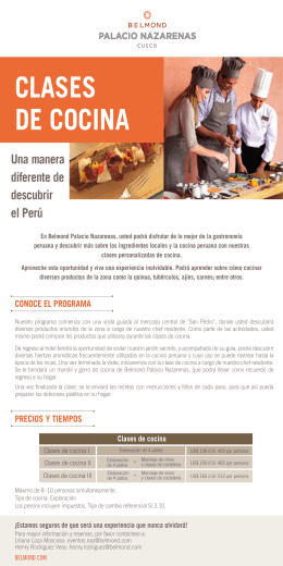 Clases de cocina Español