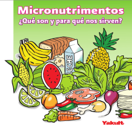 Folleto: Micronutrimentos - Dirección General de Promoción de la