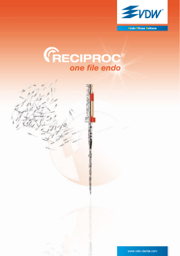 RECIPROC ® one file endo - Folleto para el usuario