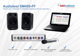Folleto Audiotest SM450